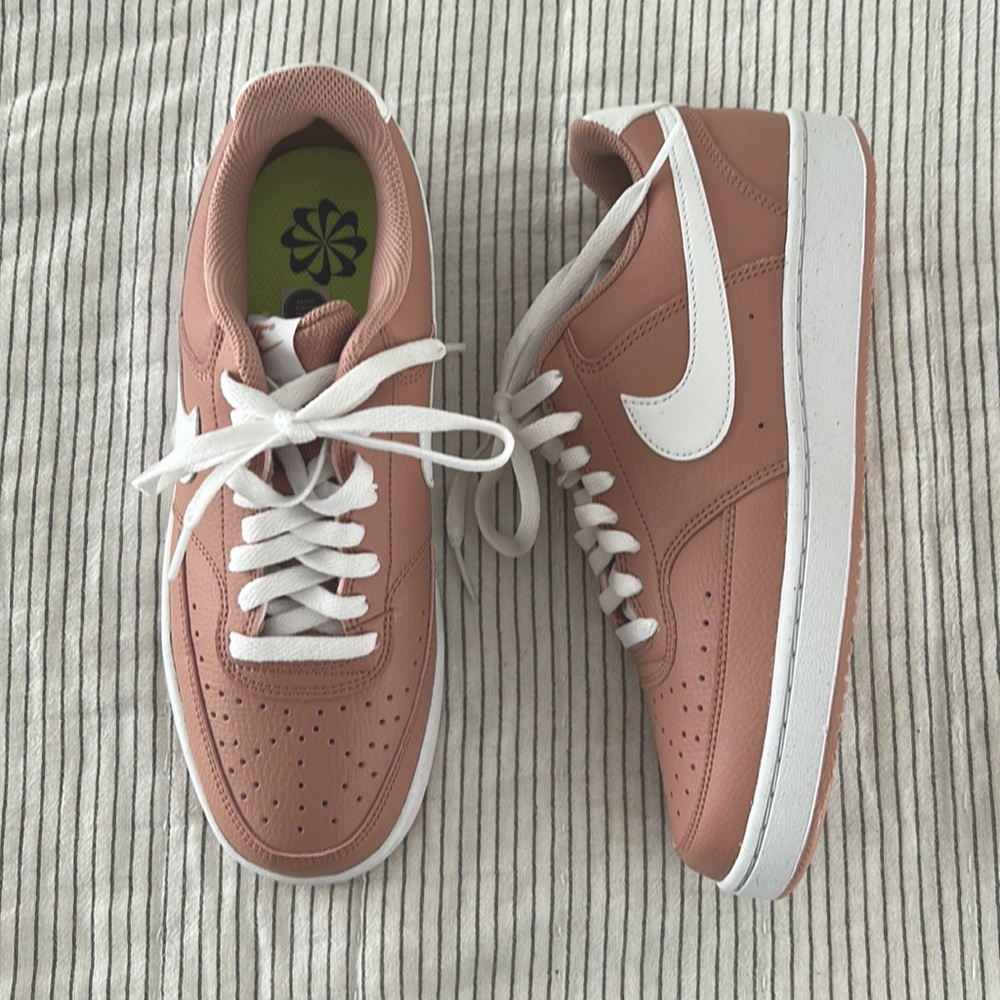 Nike Women's Court Vision Low Next Nature Shoes, Barely Rose